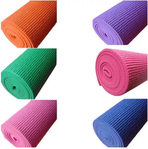 Colchoneta de Yoga - Manta con Bolso de Deporte, 4 mm, 173x61 cm, Color Azul-4