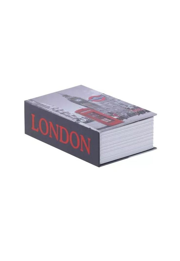 Caja fuerte de seguridad en forma de libro metálica llaves-1
