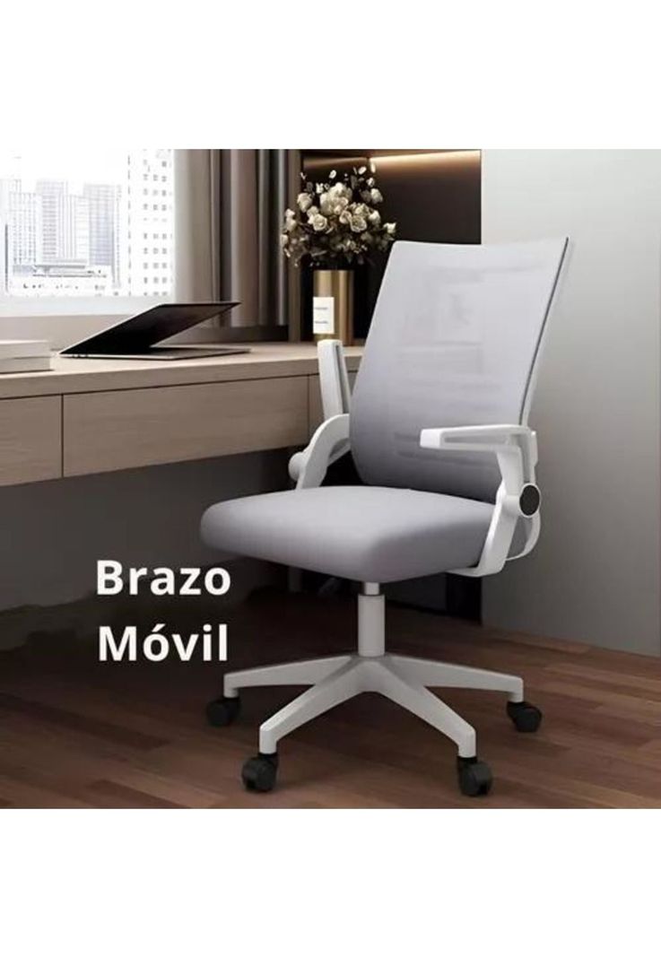 Silla de escritorio ejecutiva giratoria ergonómica multicolor-4