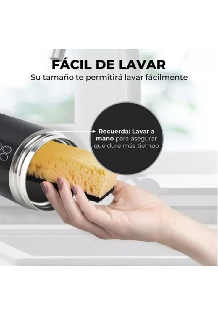 Buffer Termo para Café - Mug, Vaso Térmico, 380 ml, 13 oz, Sellable, Color Negro-4