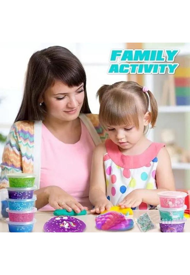 Kit para hacer slime unicornio incluye todos los accesorios-2