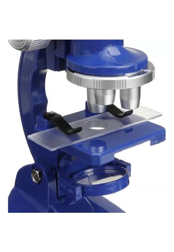 Microscopio para Estudiantes Principiantes - Con Accesorios, Color Azul-2