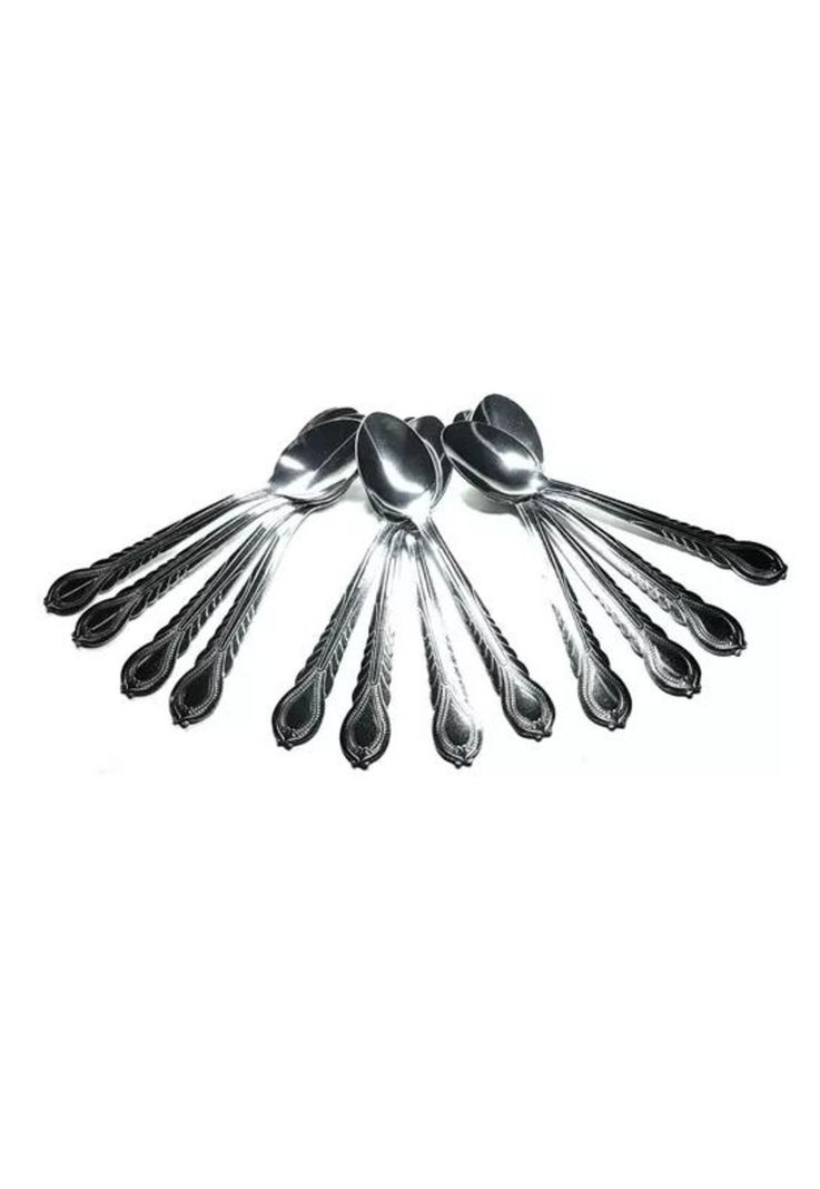 Cucharas té café postres inox color plata-1
