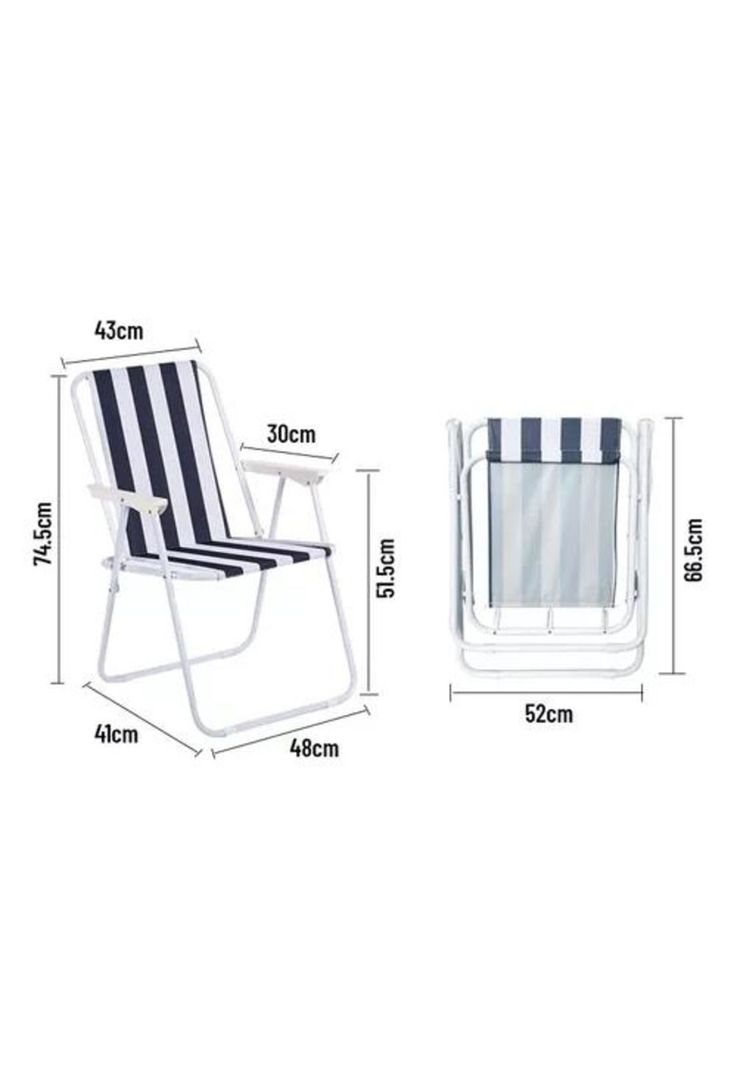 Silla de playa plegable violeta-3