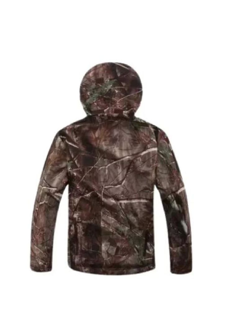 Chaqueta softshell táctica militar con capucha impermeable, talla XXL-1