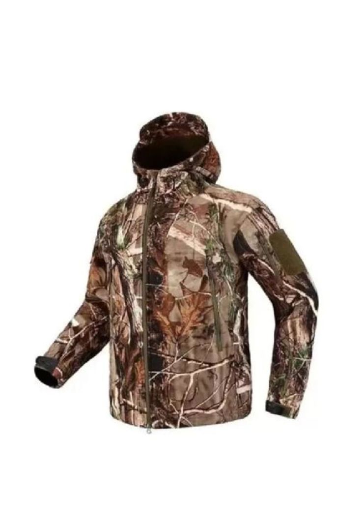 Chaqueta softshell táctica militar con capucha impermeable, talla XXL-3