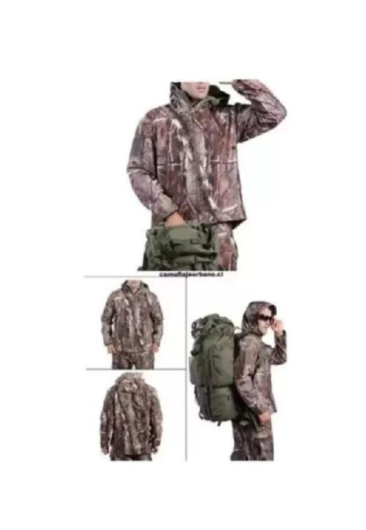 Chaqueta softshell táctica militar con capucha impermeable, talla XXL-4