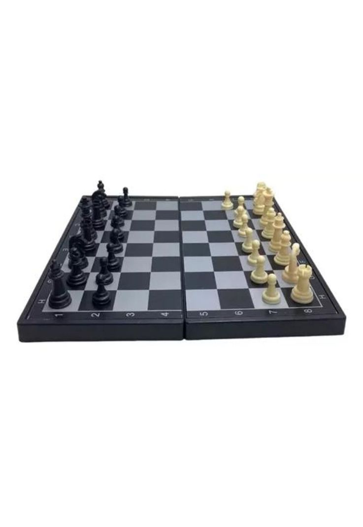 Ajedrez magnético juego portátil 19 cm-1