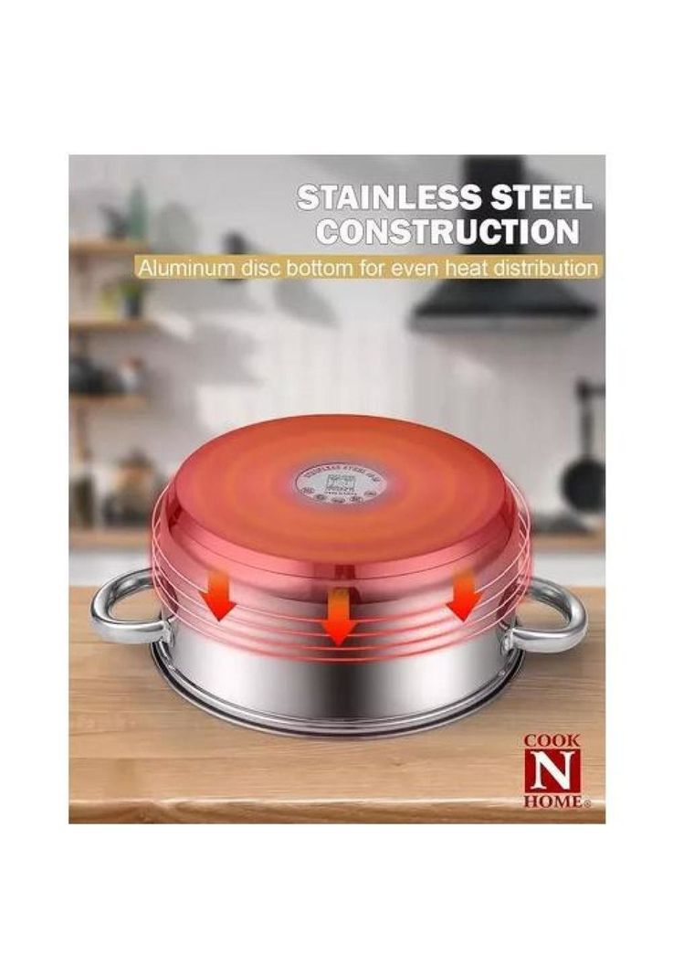 Set de 12 Piezas - Batería de Cocina , Acero Inoxidable-6