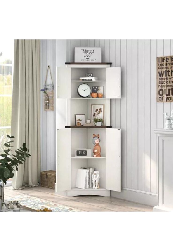 Estante Esquinero Repisa Moderna 172cm de Alto para Living Cocina-5