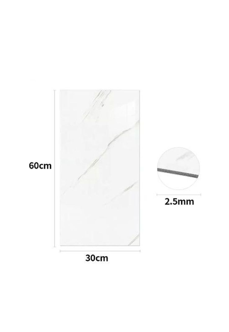 Pack de 15 palmetas autoadhesivas para pared 30x60 cm, color blanco-0