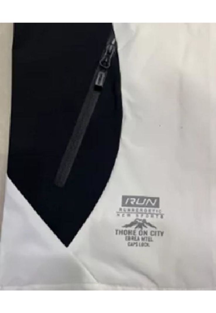 Chaqueta cortaviento deportiva ultra liviana micropolar blanco, talla XXL-1