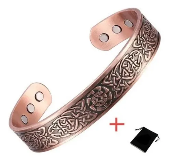 Pulsera cobre magnética 6 imanes vikingo