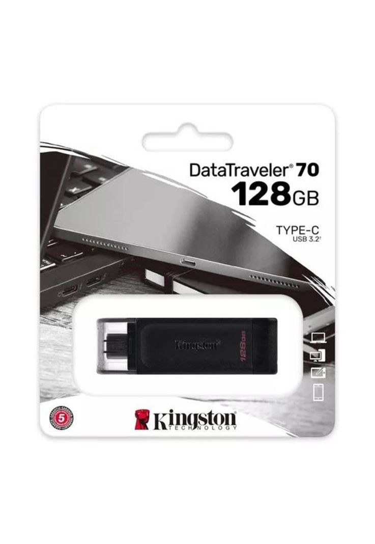 Kingston Datatraveler 128GB, unidad flash USB-C, USB 3.2 Gen 1-4
