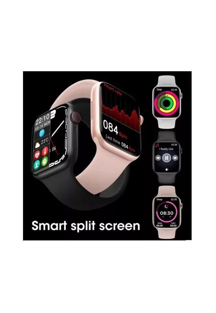 Reloj inteligente pro call serie 7 color rosado-3
