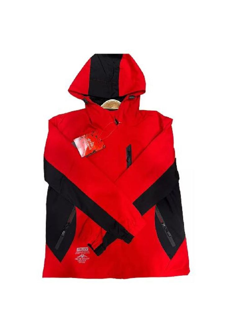 Chaqueta cortaviento deportiva ultra liviana micropolar rojo, talla XXL-0