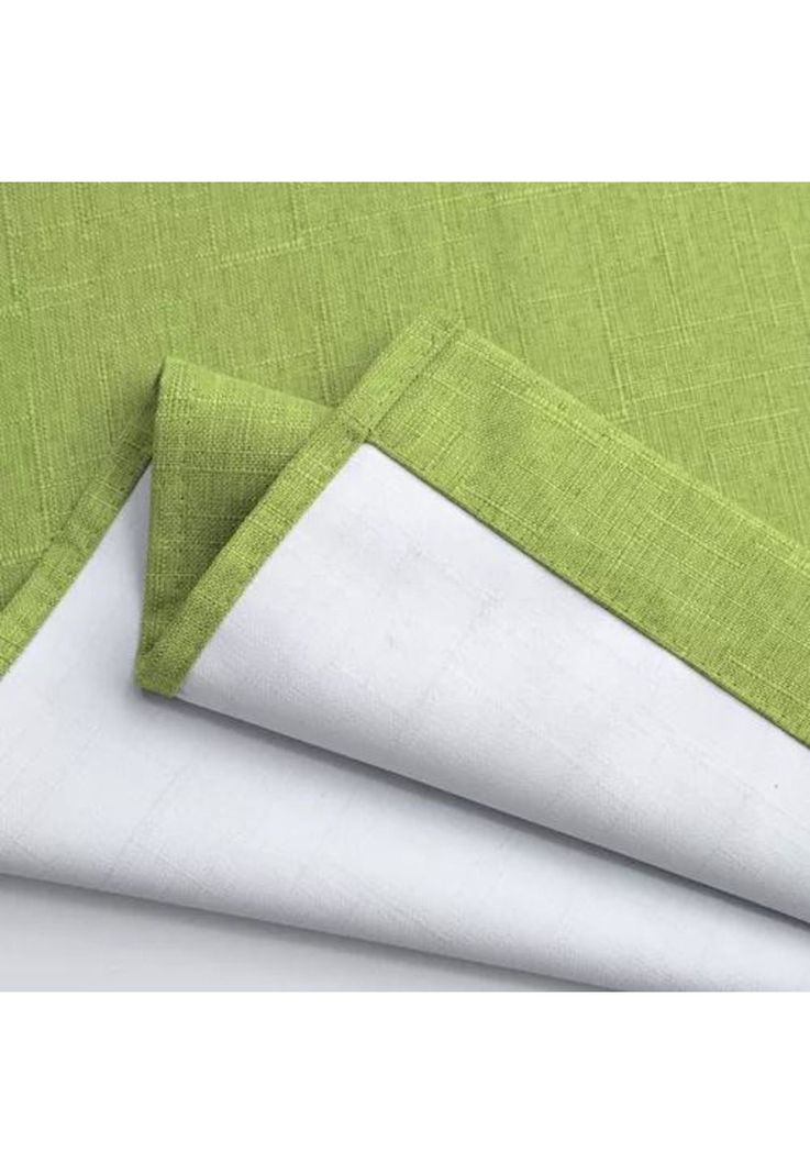 Cortina Lino Con Blackout Engomado Térmica 140x220 Verde-2