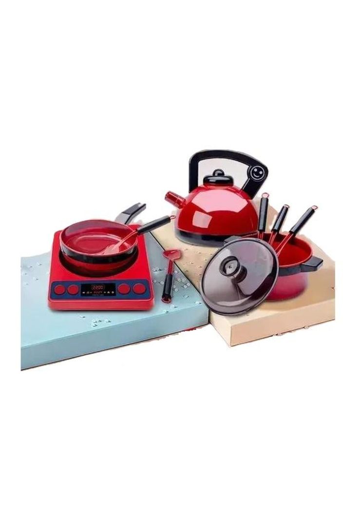 61 juguetes de cocina para niños, utensilios, cocina y alimentos multicolor-0