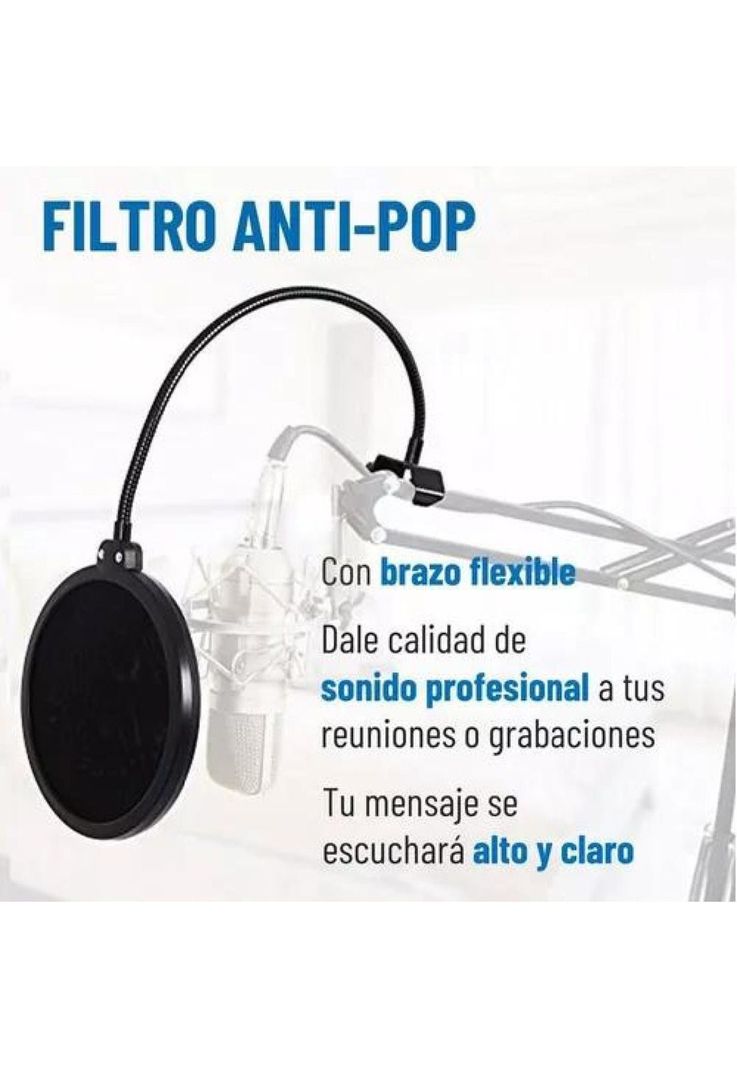 Kit Soporte para Micrófono - Condensador, Brazo Antipop y Araña Linkon-1