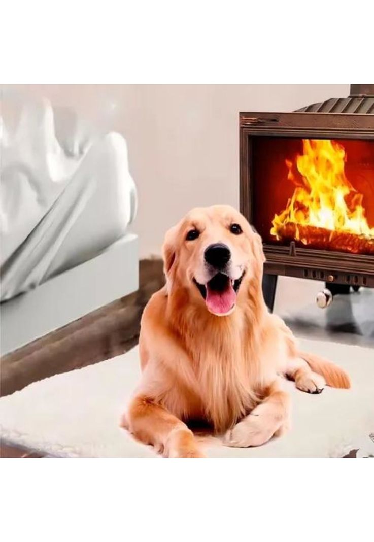 Cama térmica para mascotas perros y gatos crema-4