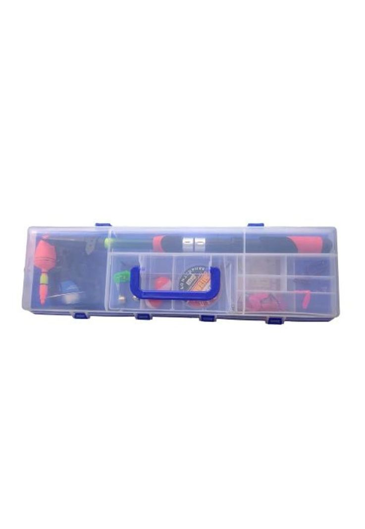 Set pesca caña de pescar telescópica mosquero, carrete, negro-1