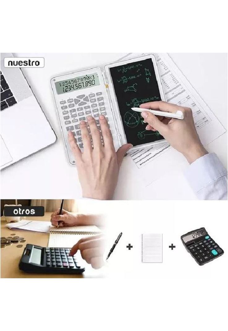 Calculadora científica con tableta inteligente, 240 funciones-5