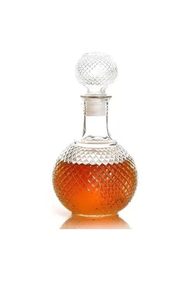 Decanter de licor de whisky y ginebra cristal 1,1 litros-0
