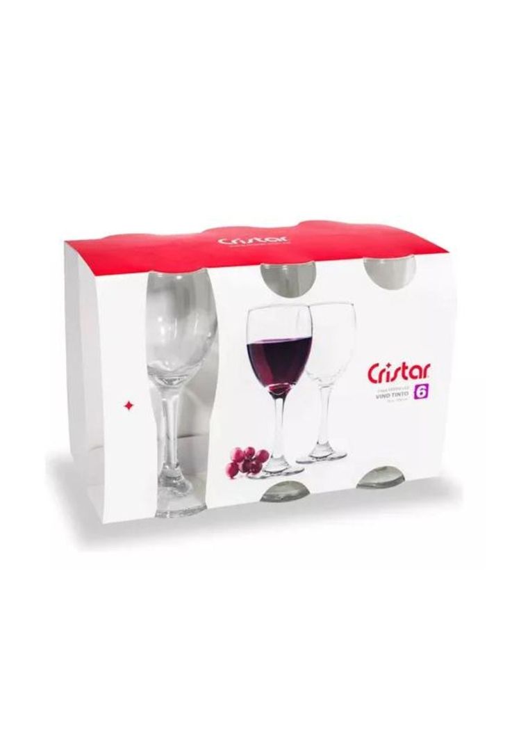 48 Copas Vino Tinto Versalles 300cc Cristar (Caja)-1