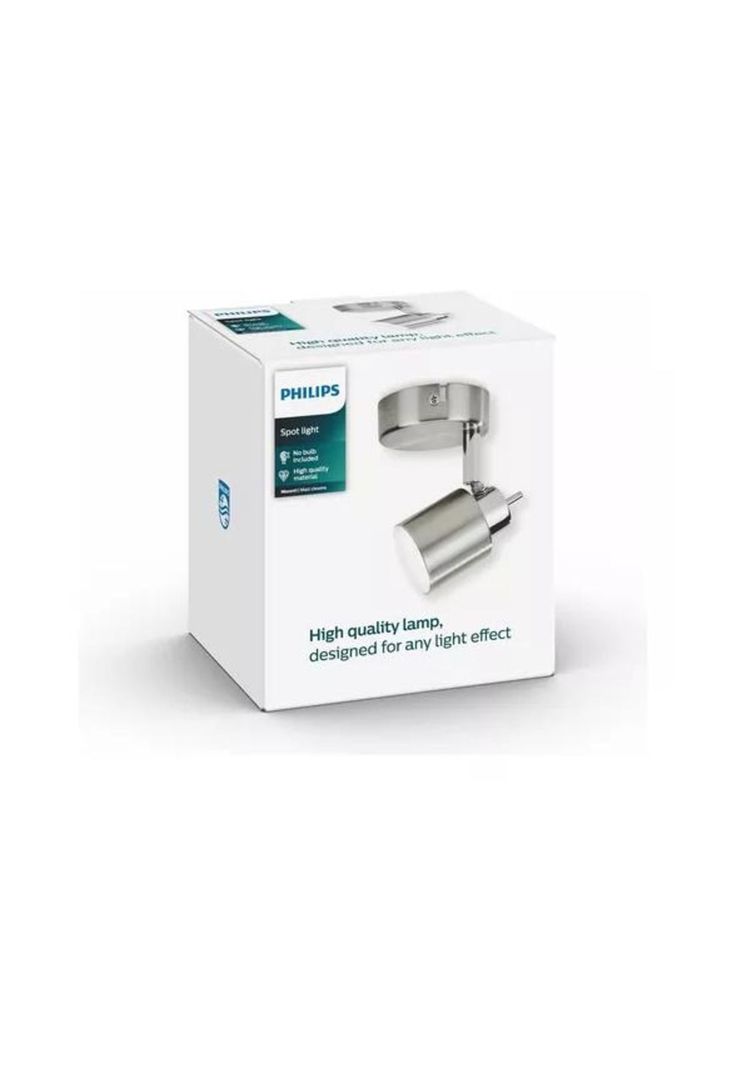 Foco Philips Runner spotlight aluminio X1 Gu10 incluye ampolla metal-2