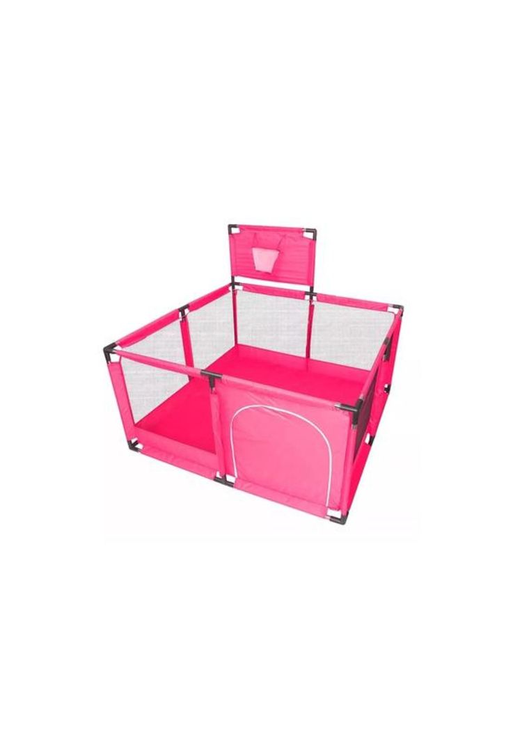 Corralito plegable para bebé, corral de seguridad, rosado-0