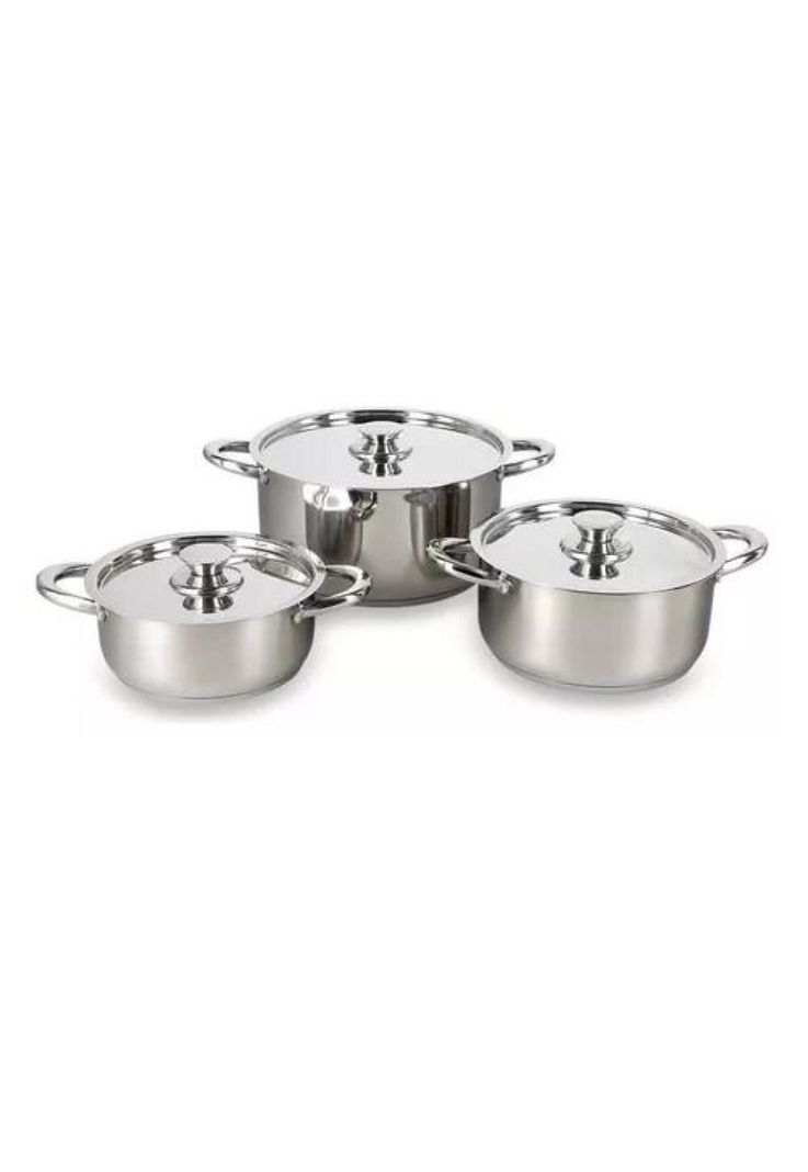 Batería de Cocina - 6 Piezas, Acero Inoxidable, Wens 420-6SS-0