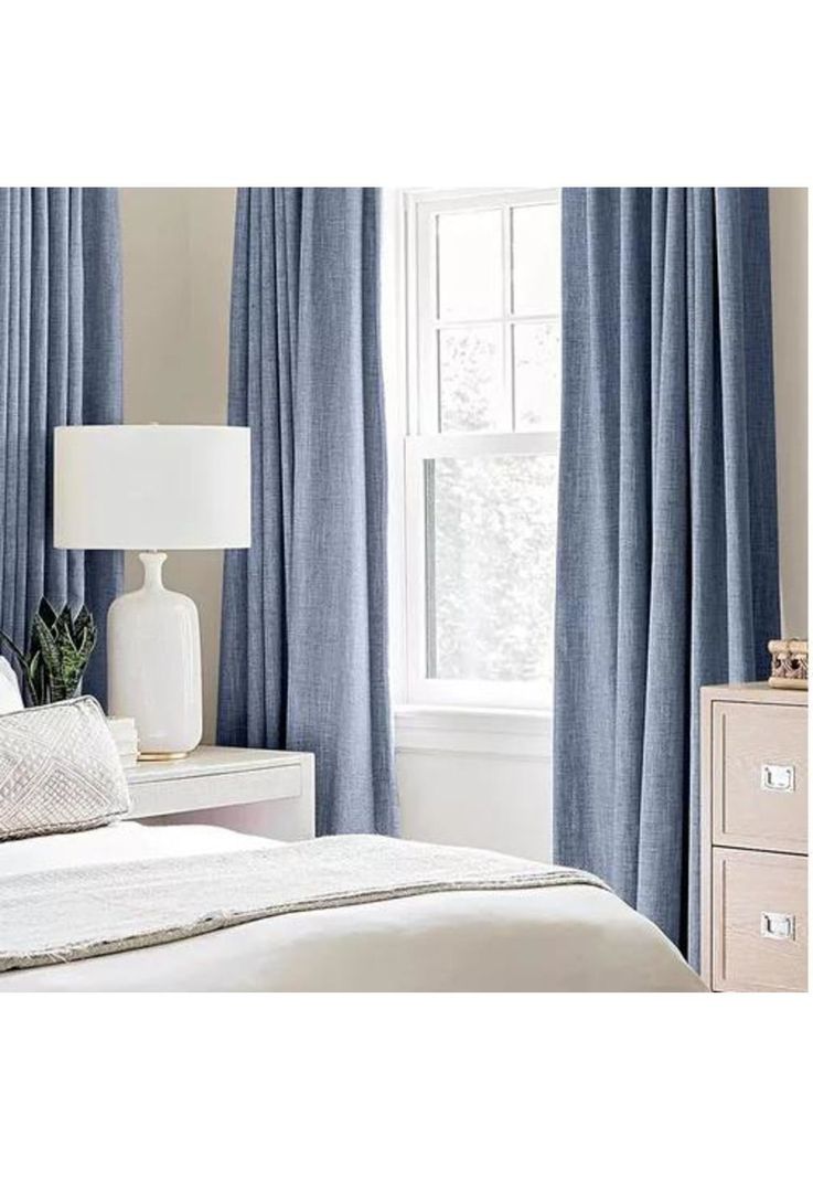 Cortina Blackout 100% 2 Paños 140x220cm Textura Lino Denim-1