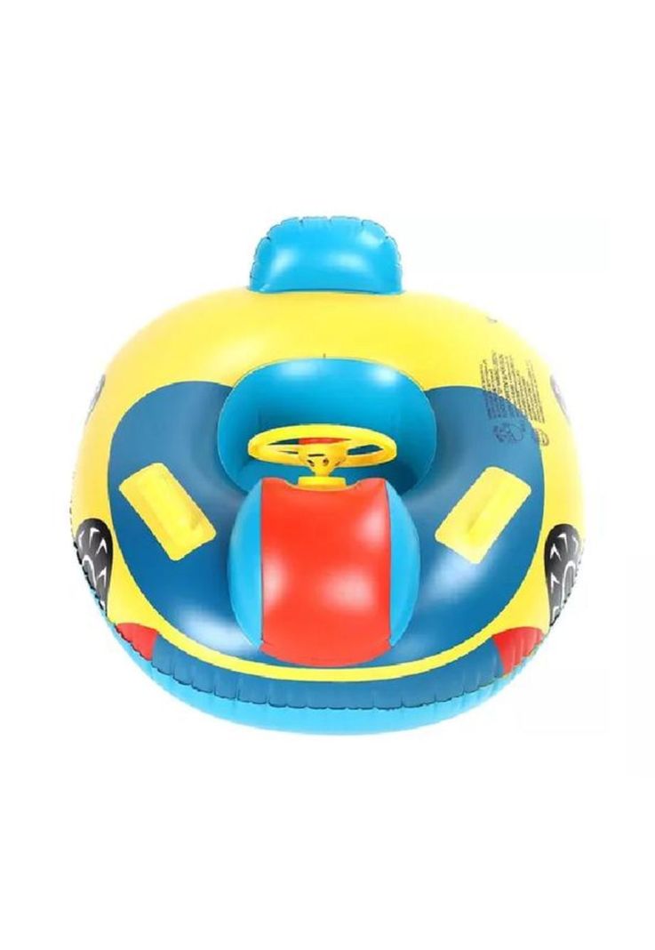 Flotador para bebés con volante multicolor-1