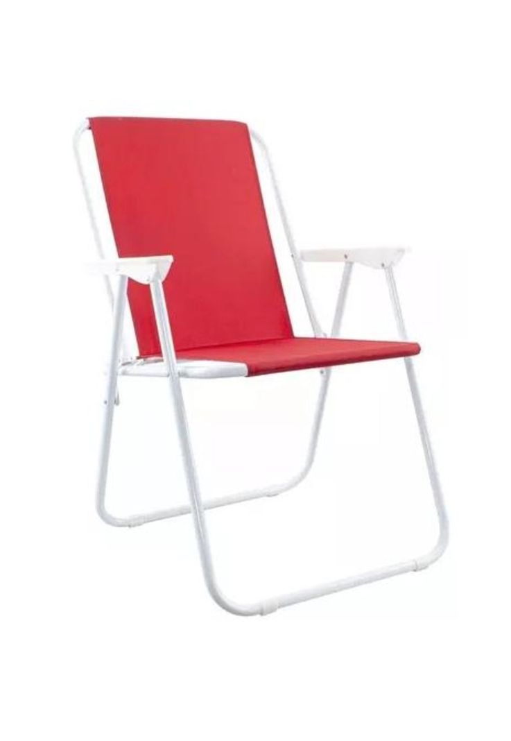 Silla portátil de playa plegable celeste-1