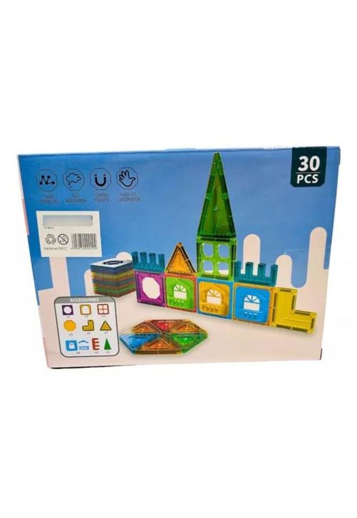 Bloques magnéticos 30 pcs, magnetic building tiles-2