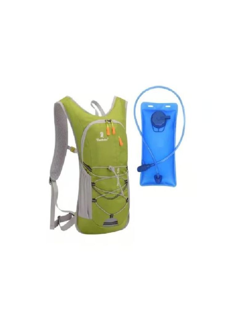 Mochila hidratación + bolsa de agua color verde-1