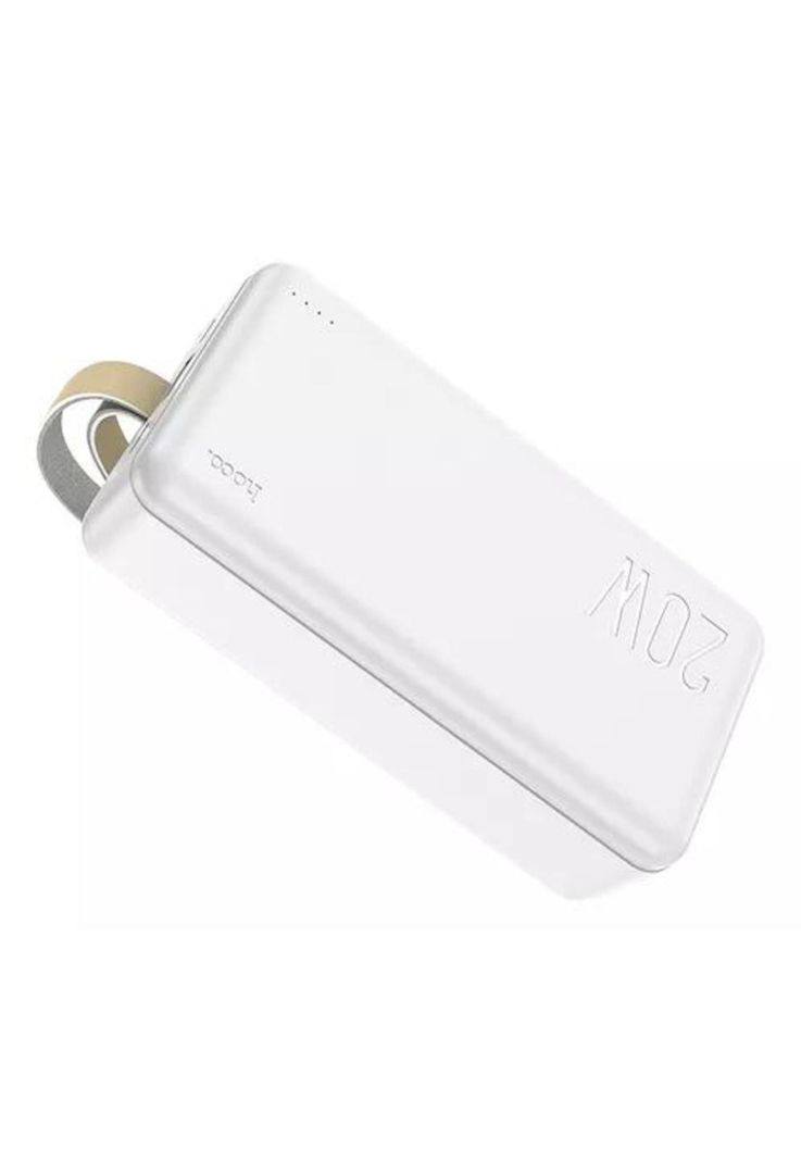 Hoco power bank 30,000 mAh J87B para iPhone y Android, color blanco-3