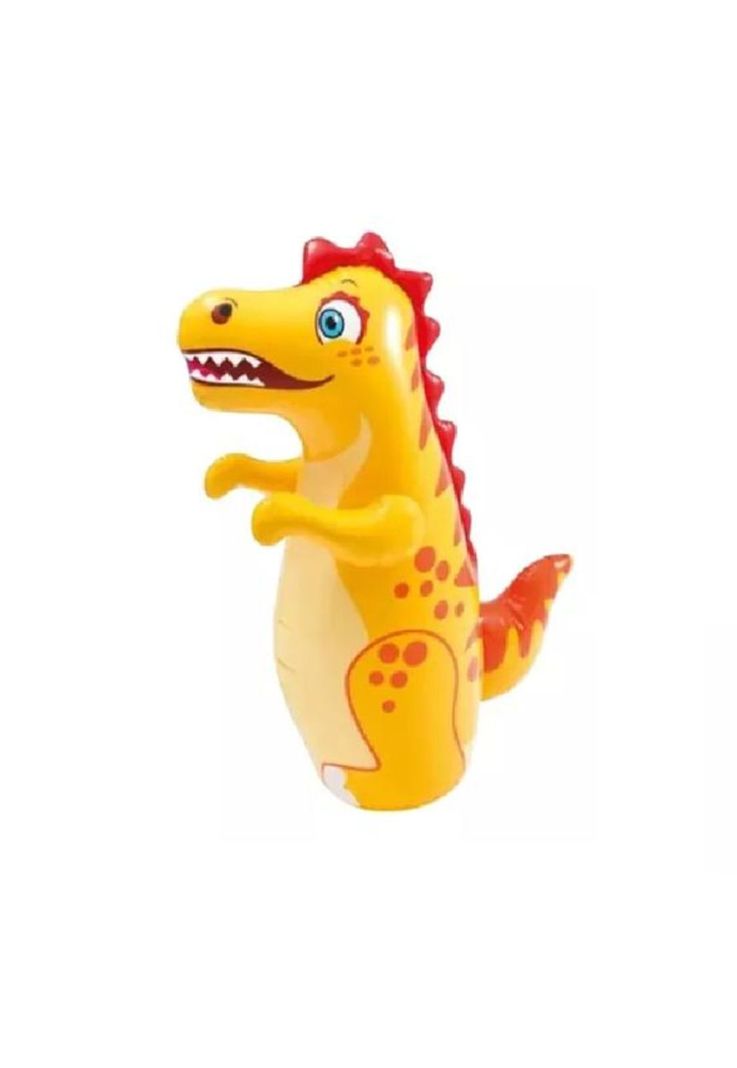 Mono porfiado inflable dinosaurio amarillo-1