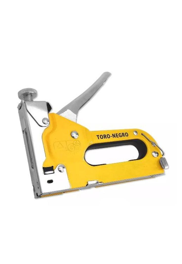 Engrapadora Toro negra, corchetera manual para tapicería + 600 grapas, color negro-0