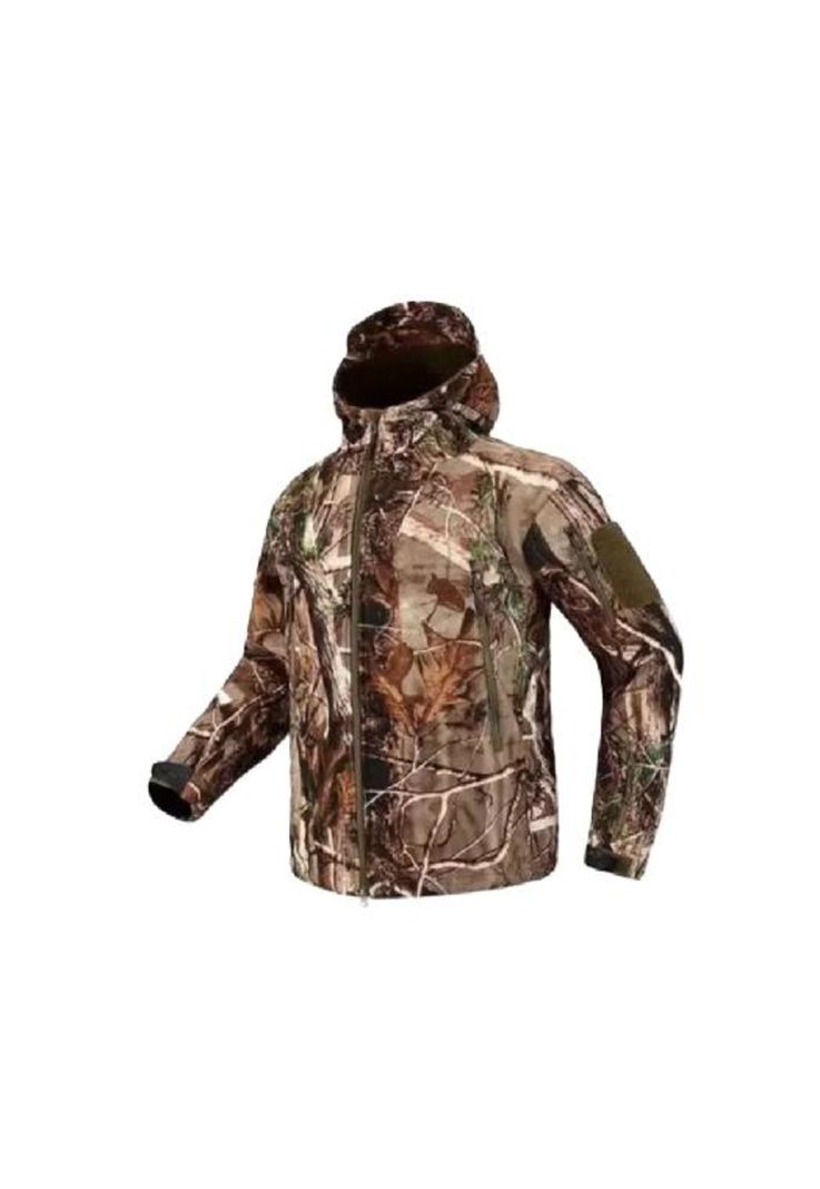 Chaqueta softshell táctica militar con capucha impermeable, talla M-1
