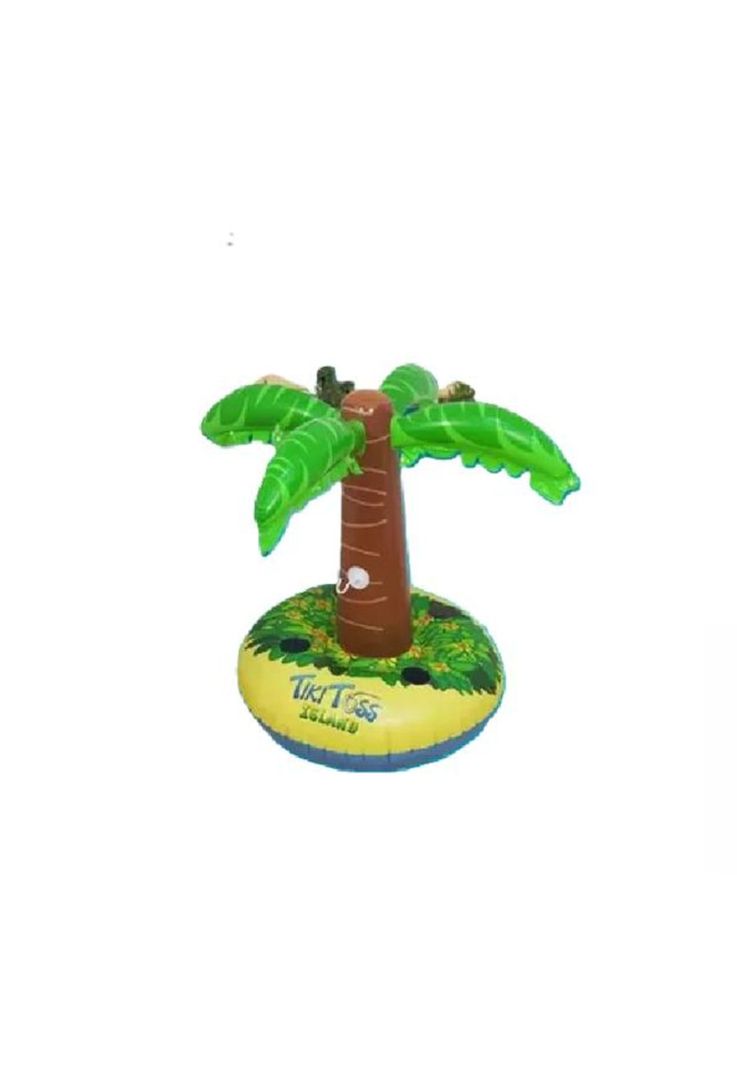 Flotador inflable palmera posa vaso multicolor-1