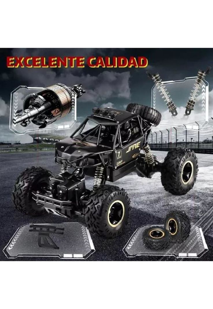 Juguete carros control remoto escalada 4x4 29 cm + 2 baterías-4