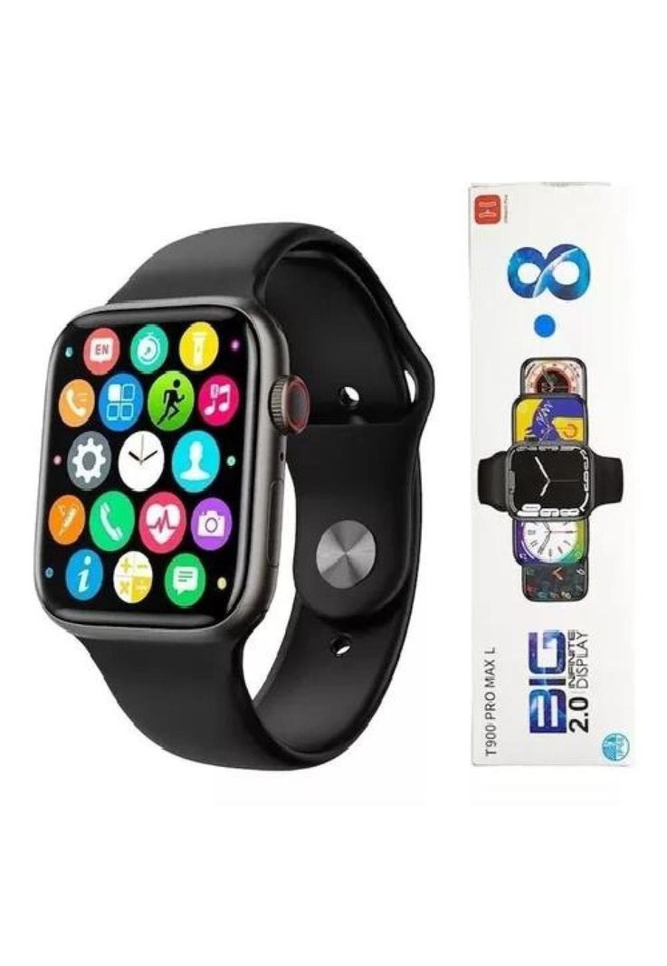 Smart watch T900 Promax, estilo y tecnología en tu muñeca, color negro-0