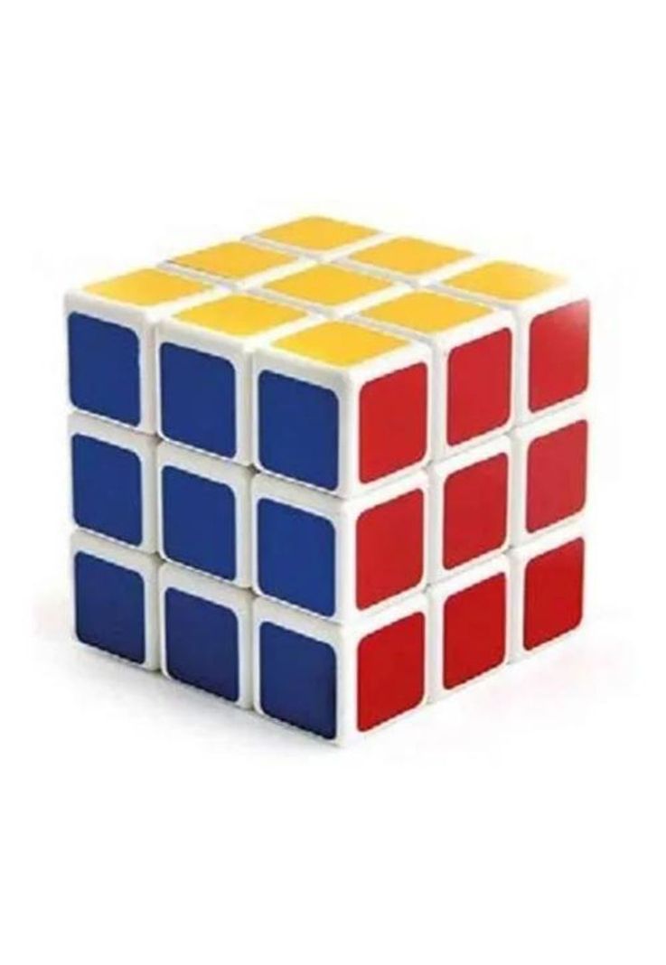 Cubo didáctico Rubik con estructura blanca-0