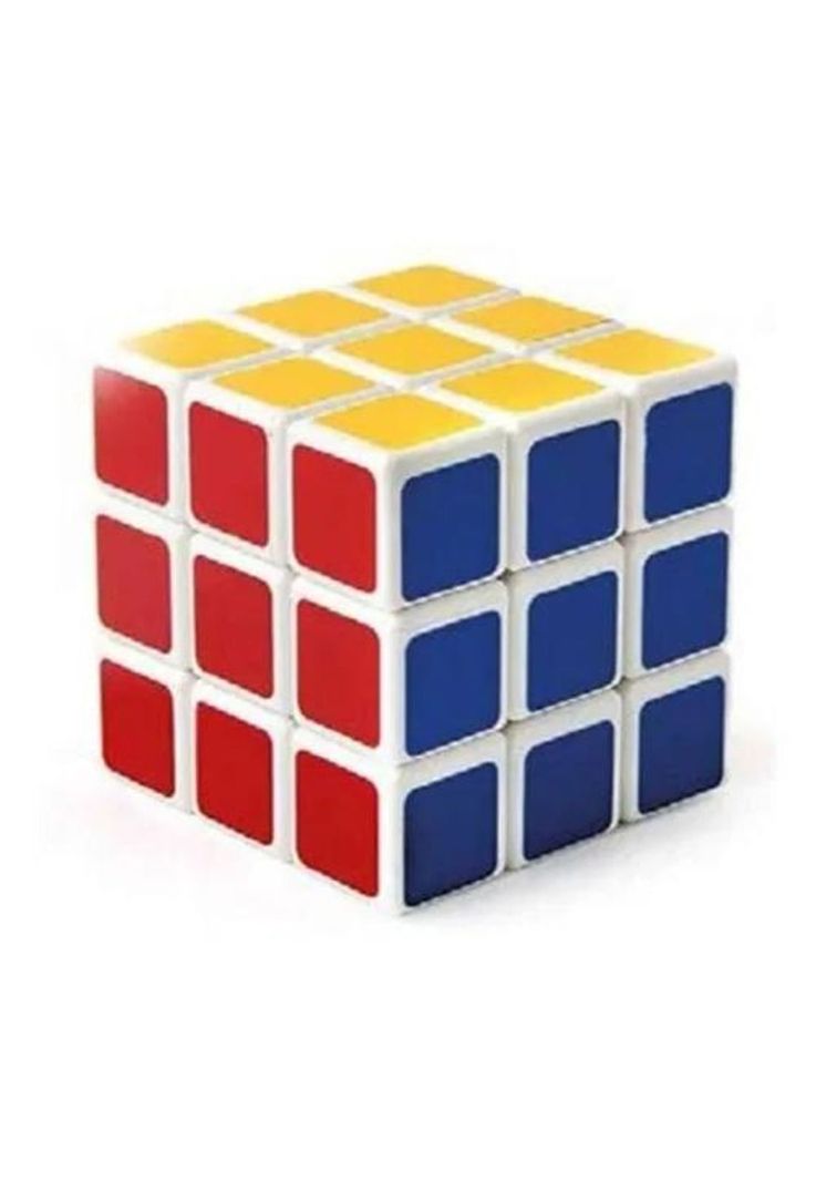 Cubo didáctico Rubik con estructura blanca-1