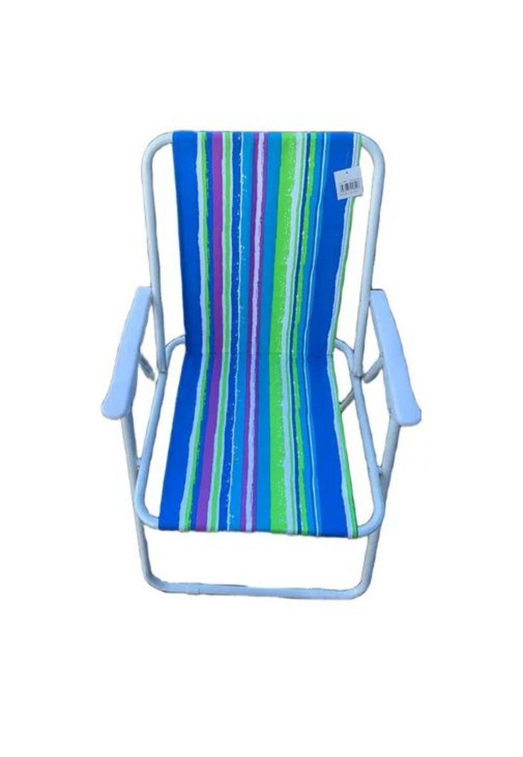 Silla portátil de playa plegable verde-0