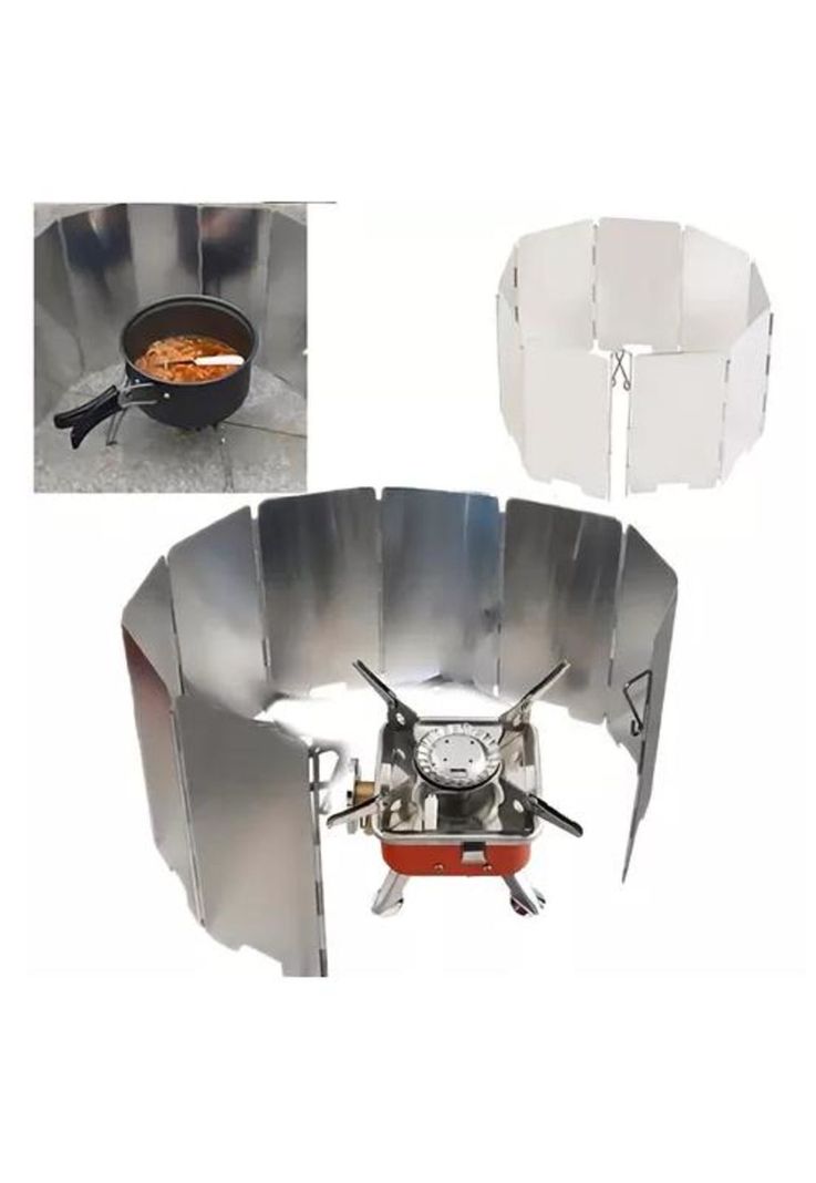 Protector de Viento para Cocinilla Portátil - Camping, 84x24 cm-7
