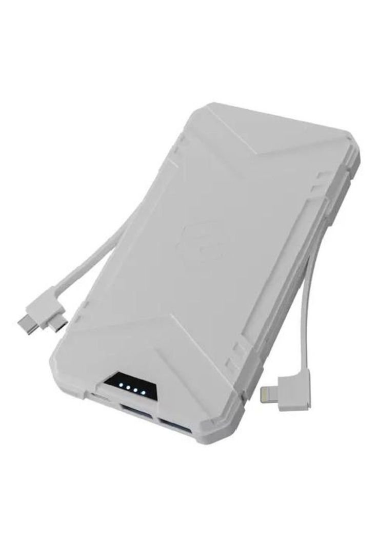 Banco de poder power bank 10,000 mAh, sleeve, color blanco-0