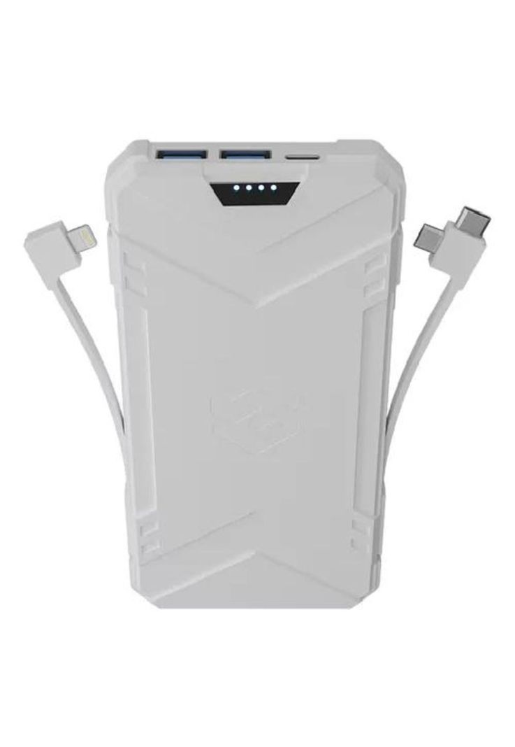 Banco de poder power bank 10,000 mAh, sleeve, color blanco-1