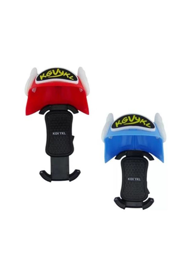 Porta smartphone moto y bicicleta, diseño casco, color rojo-1